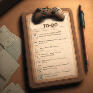 A gamified todo-list with a game controller on top