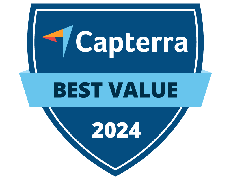 Best value badge 2024 for catering software on Capterra