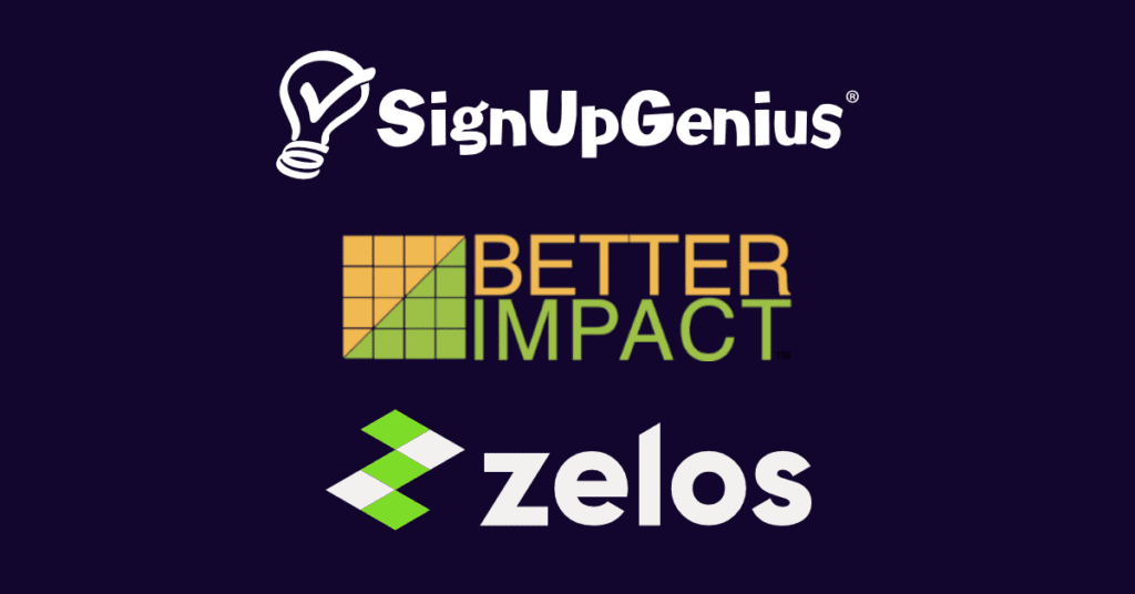 SignupGenius vs Better Impact vs Zelos