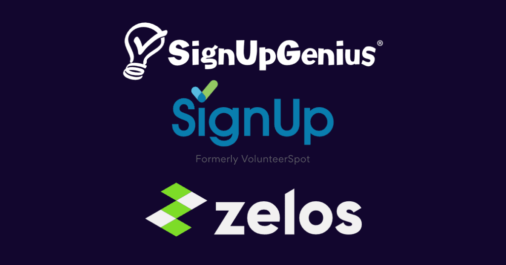 Signup.com vs SignupGenius vs Zelos